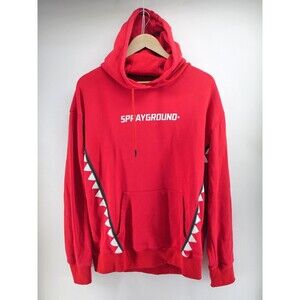 Sprayground VERTICAL‎ TRIBE HOODIE SG7019R Red Pullover Hoodie Medium